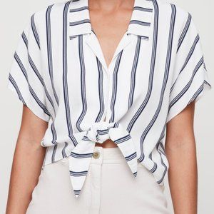 Aritzia Wilfred Free THE TIE-FRONT BLOUSE